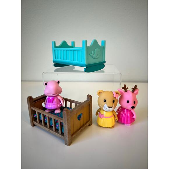 Li'l Woodzeez Bobbleez Turtle Deer and Lion Surprise Acorn Collection Toy Lot - Picture 1 of 4